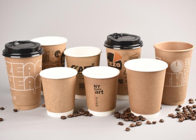 Neem het Document van de Pakket Isolerende Drank Koppen voor het Document van de Koffie Dubbele Muur Koppen met Deksels