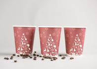 Rekupereerbaar 12oz-Wegwerpproduct om te gaan Koffiekoppen met Plastic Dekking, Rode Kleur