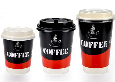 China Twee Muurdocument het Drinken Kop voor Koffiewinkel, Meeneemkoffiekoppen met Deksels fabriek