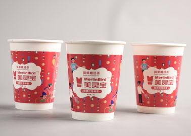China De mooie Kerstmisdocument Koppen voor Hete Dranken/om te gaan Koffie vormt Gedrukt Embleem tot een kom fabriek